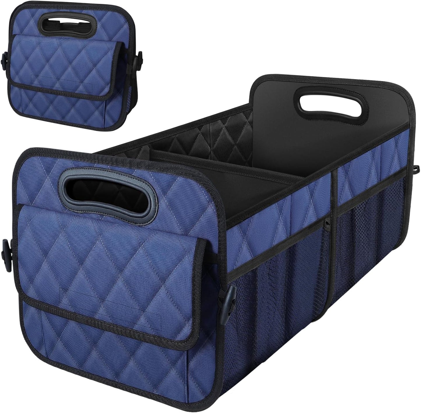 Car Trunk Organizer for SUV, Car Organizers and Storage with 6 Pocket, Car Accessories for Women/Men 50Lwaterproof Polyester Trunk Organizer, Black
