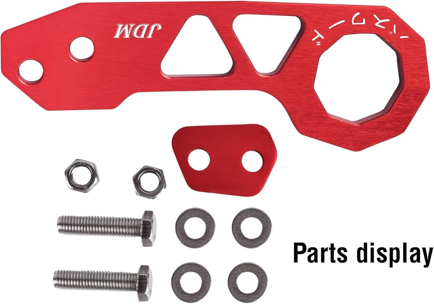 Rear Tow Towing Hook for Universal Car Auto Trailer Ring Aluminum Racing Trailer Hook Red