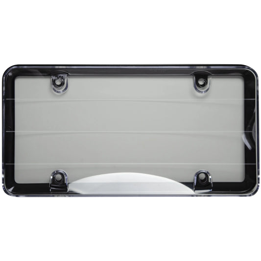 Black Anti-Theft License Plate Cover and Frame