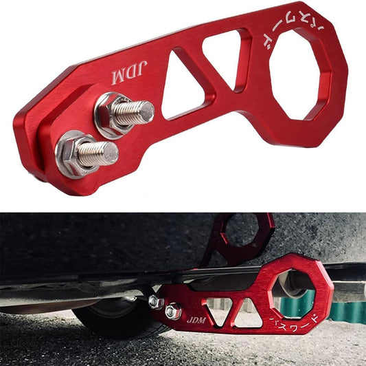 Rear Tow Towing Hook for Universal Car Auto Trailer Ring Aluminum Racing Trailer Hook Red